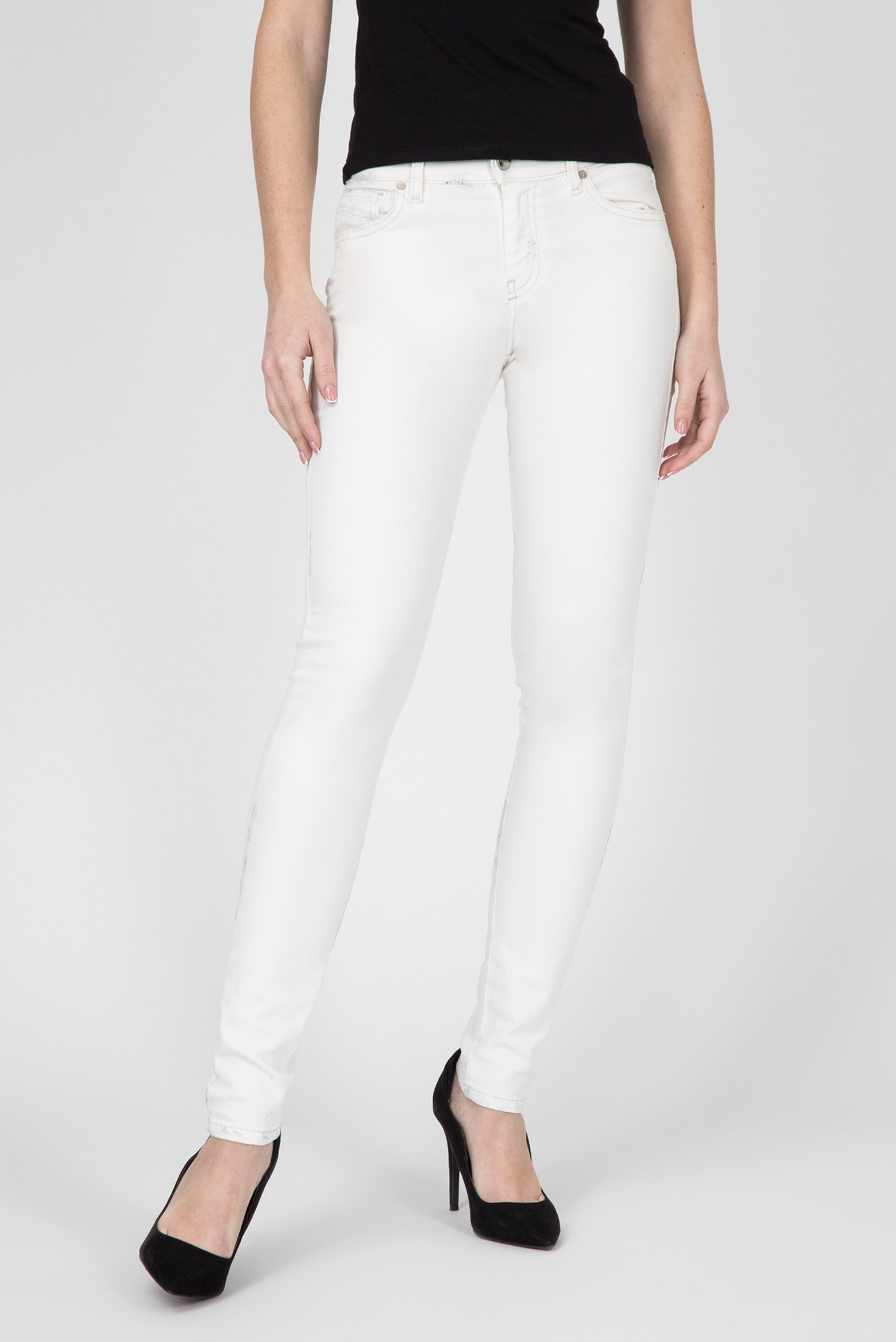 Женские белые джинсы SLANDY 1