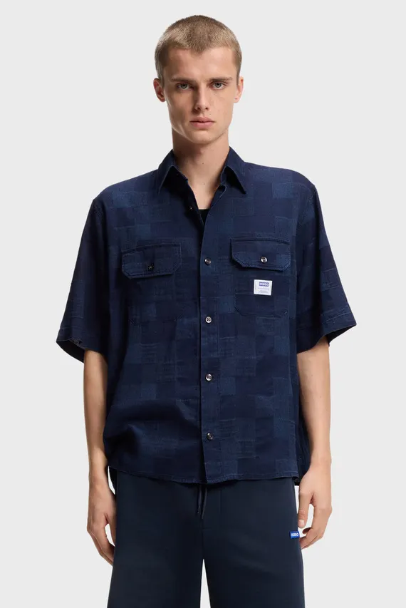 Рубашка с коротким рукавом Ekyno 10278799 01 HUGO BOSS
