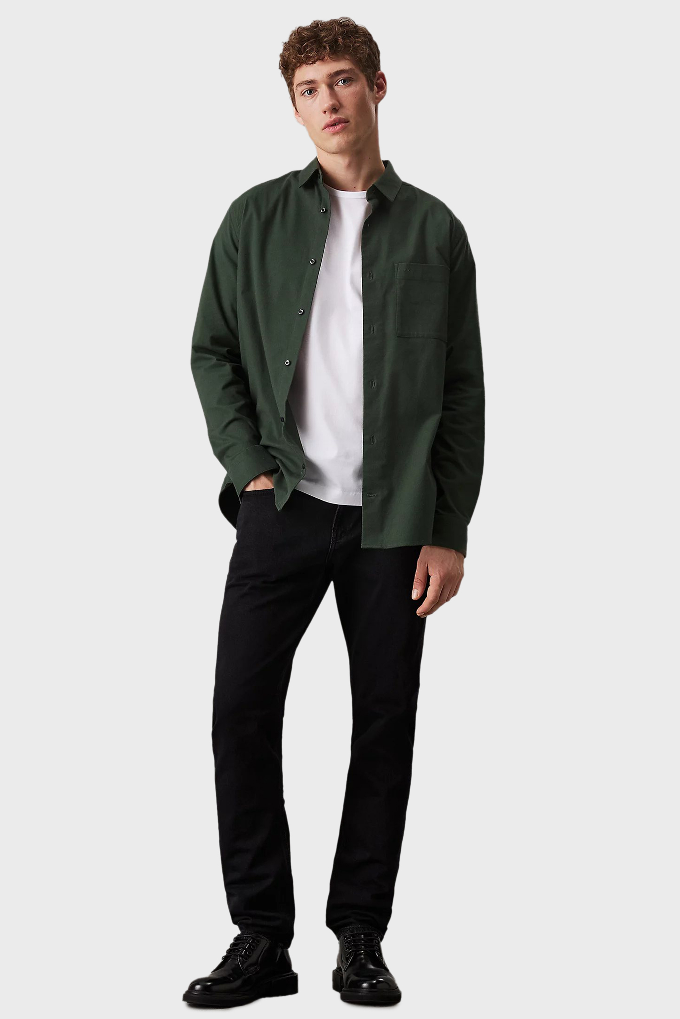 Мужские черные джинсы SLIM FIT WASHED BLACK 2