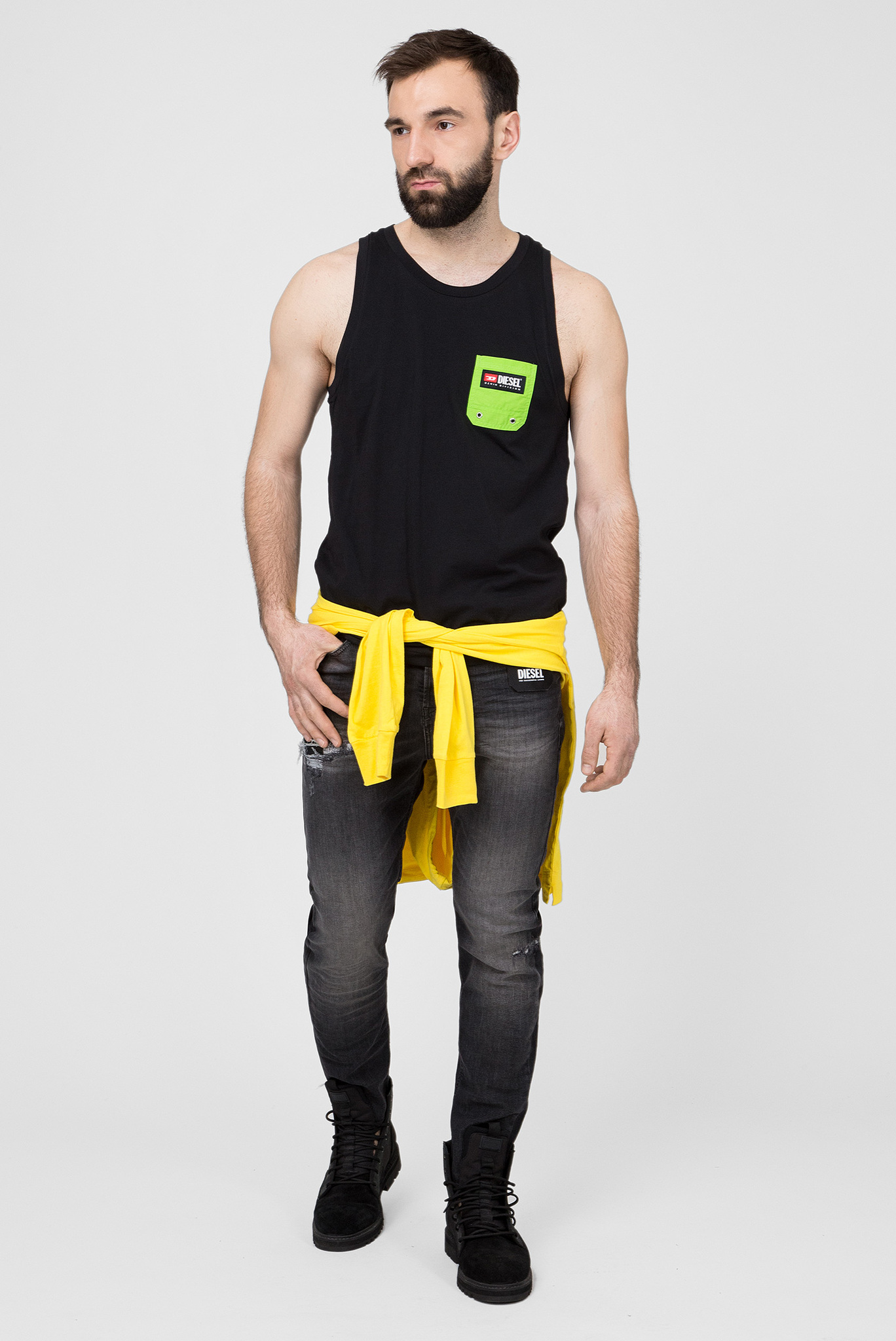 Мужские темно-серые джинсы D-VIDER 2