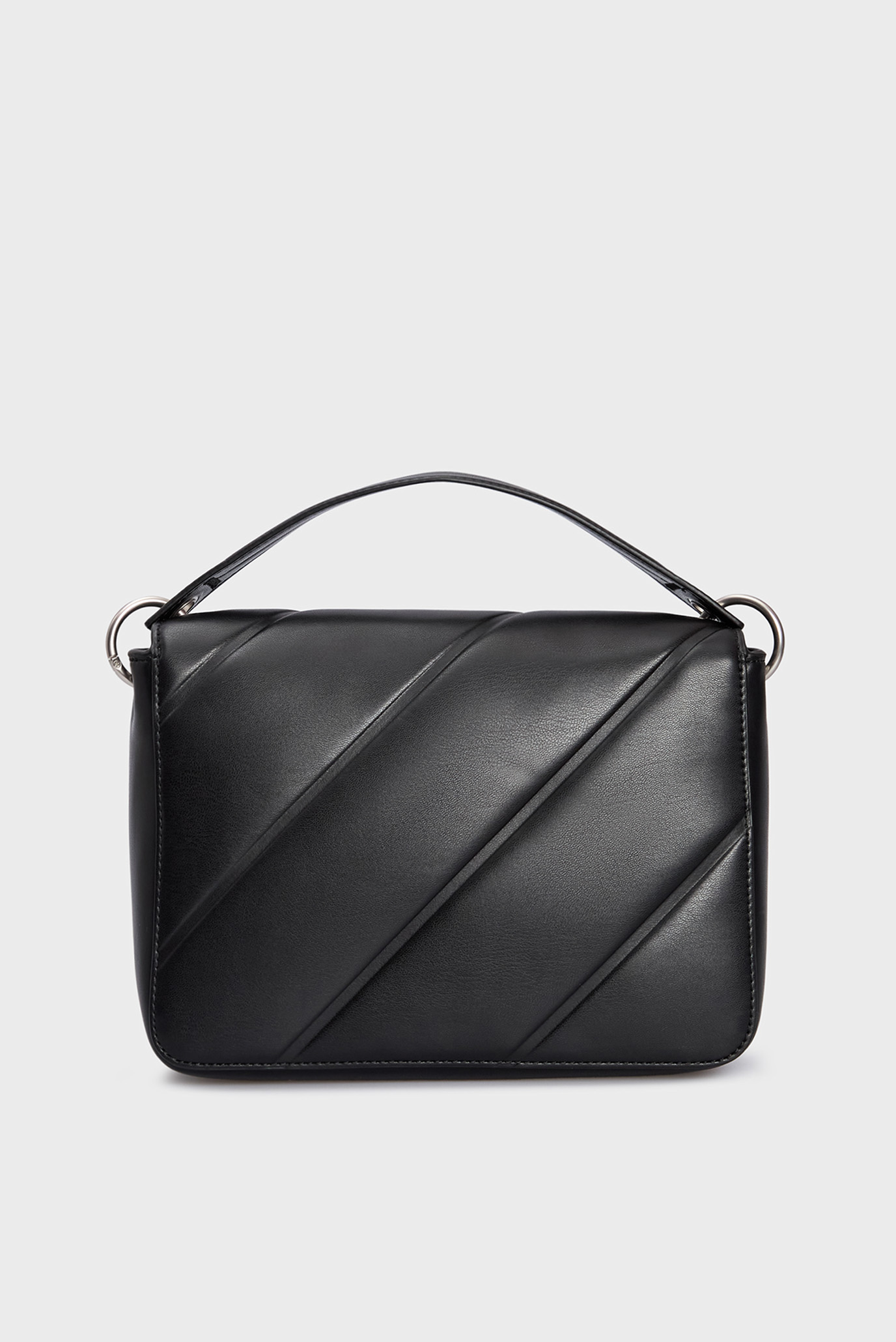 Женская черная сумка QUILTED BOXY FLAP CROSSBODY24 4