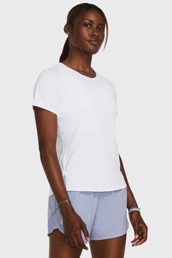Женская белая футболка UA Launch Elite Shortsleeve Under Armour