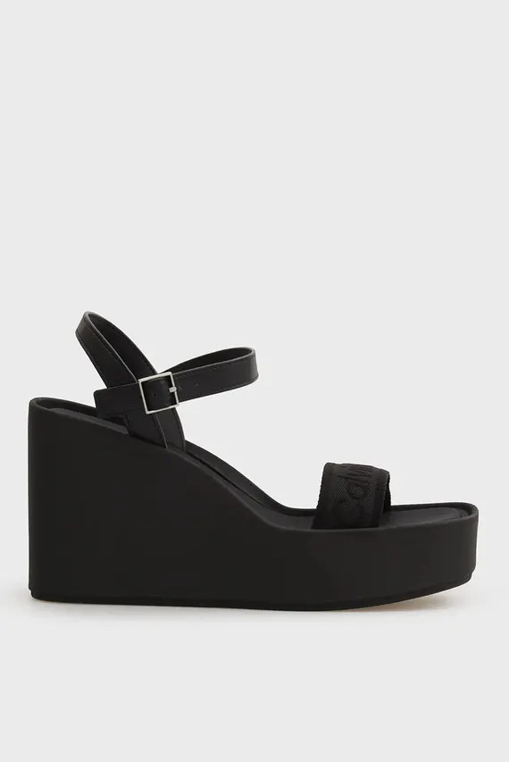Босоножки WEDGE 70 SNDL WEBBING LTH Calvin Klein
