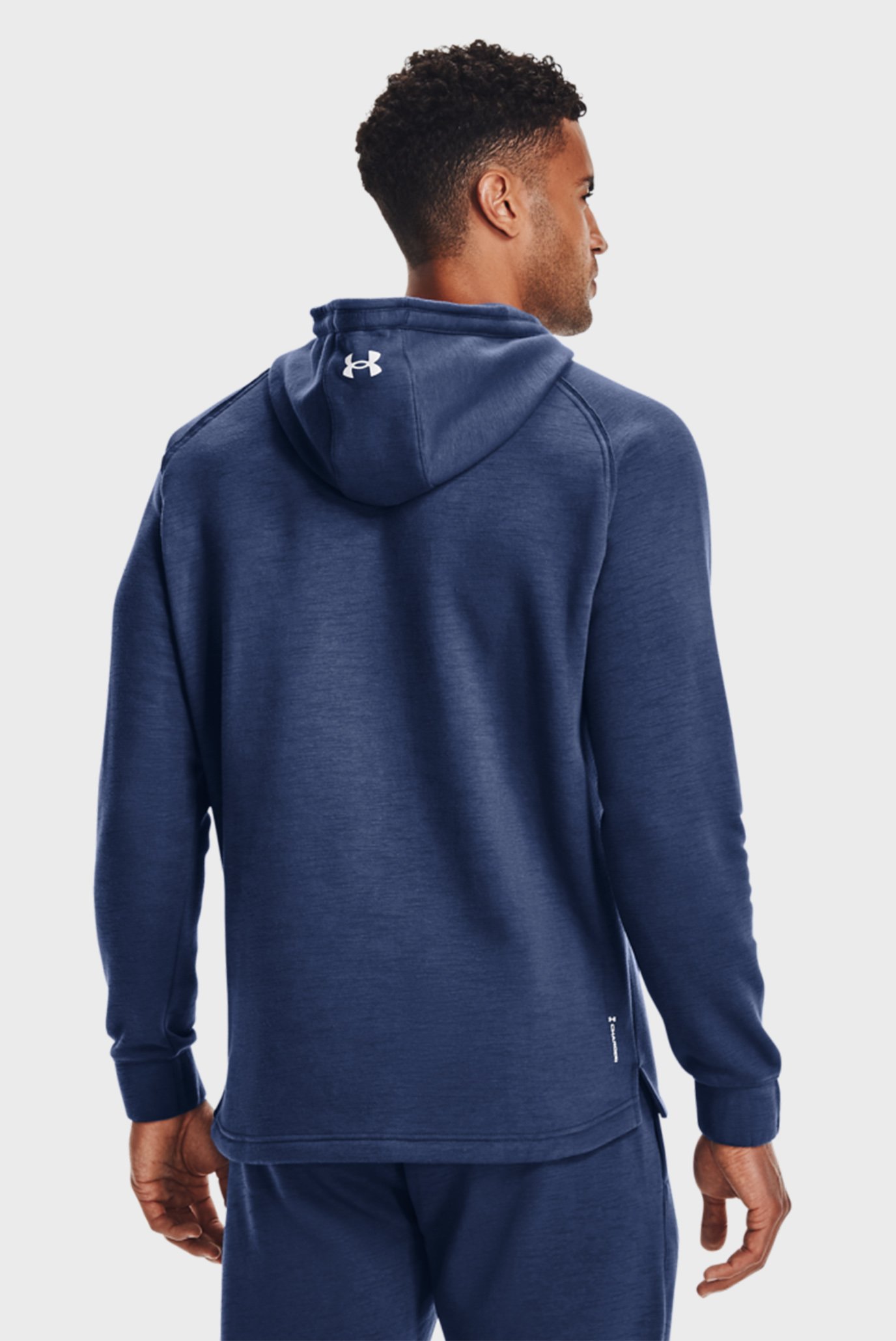 Мужское синее худи UA Pjt Rock CC Fleece Hoodie 3