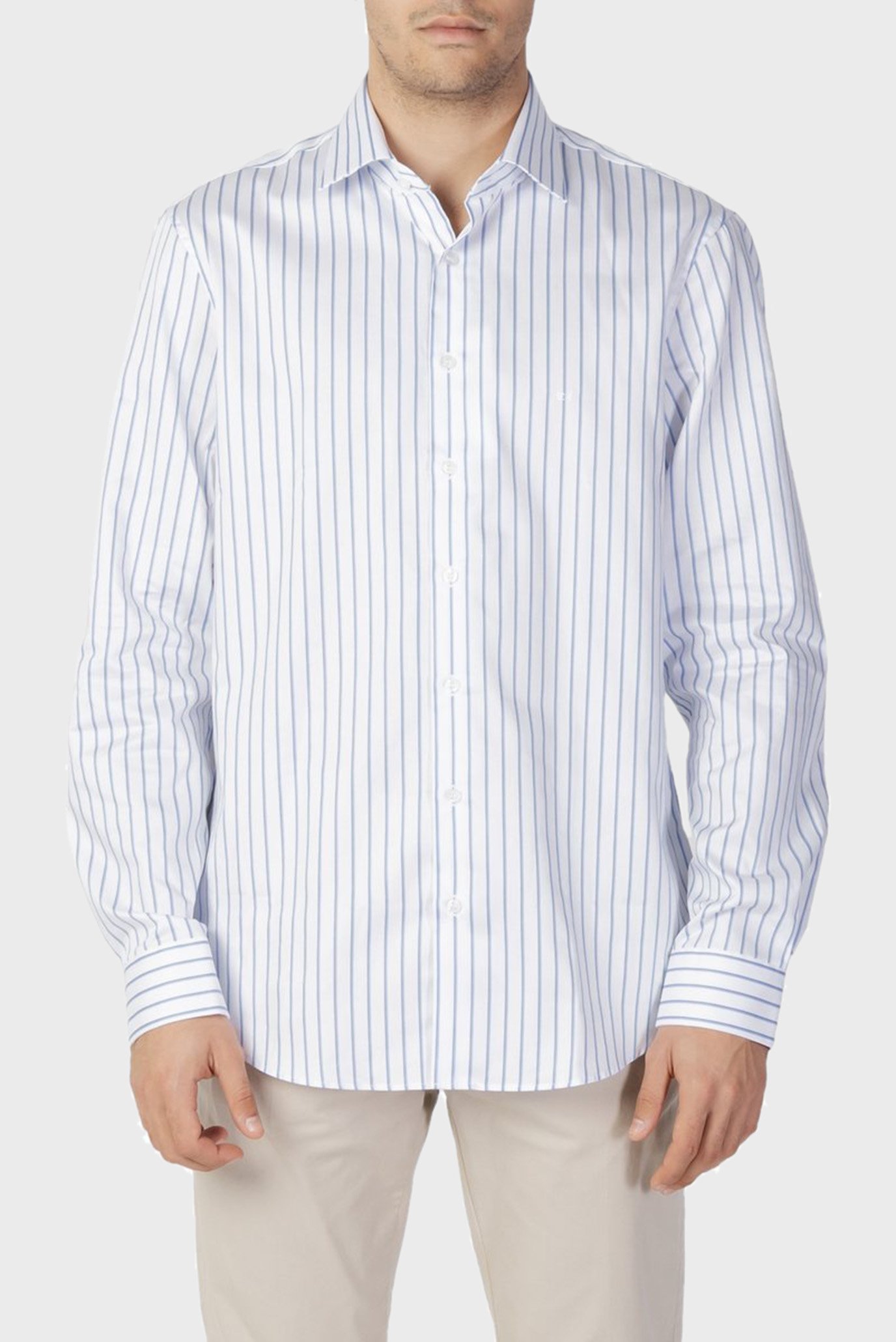 Рубашка TWILL STRIPE FITTED SHIRT 1