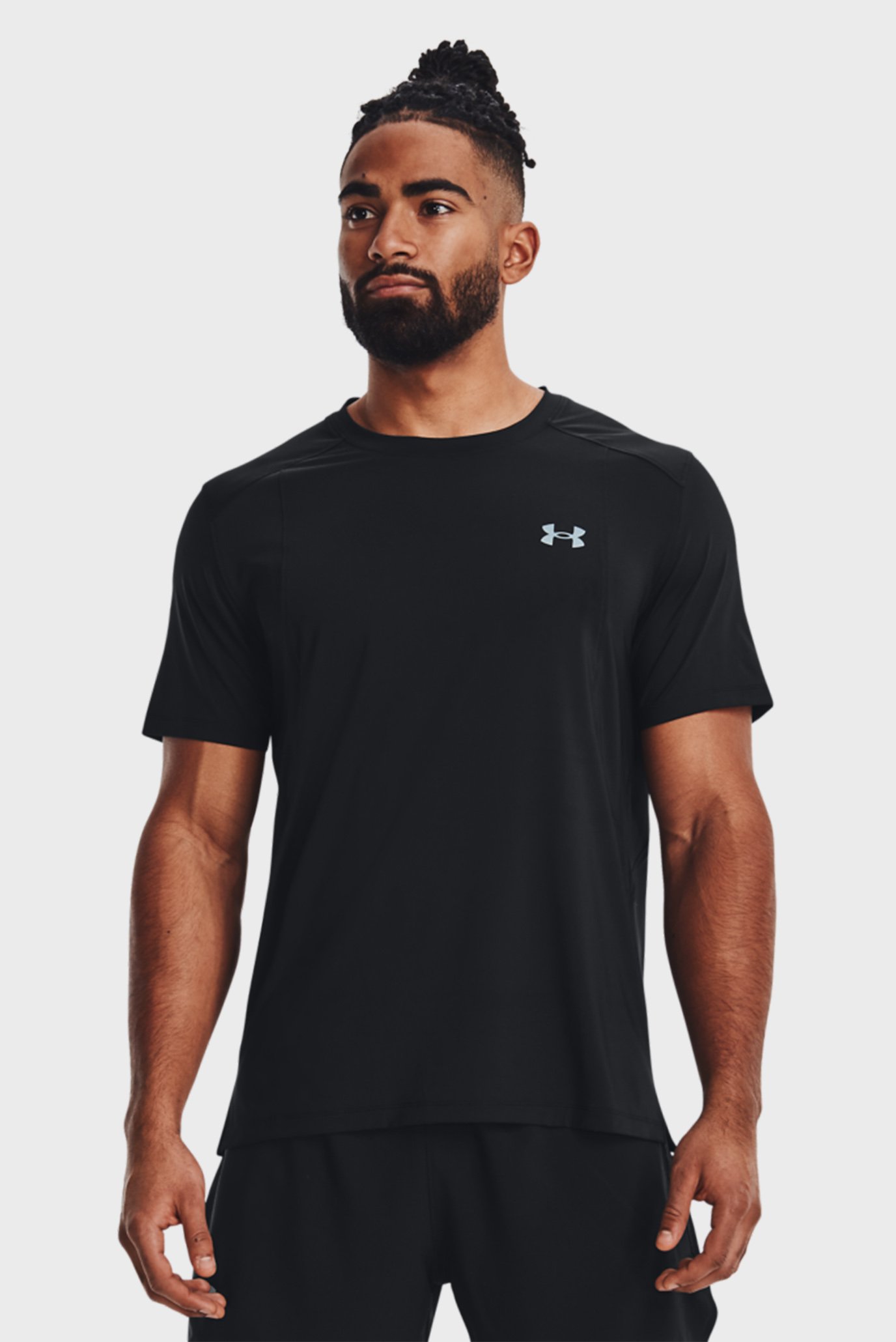 Мужская черная футболка UA Iso-Chill® Laser Tee 1