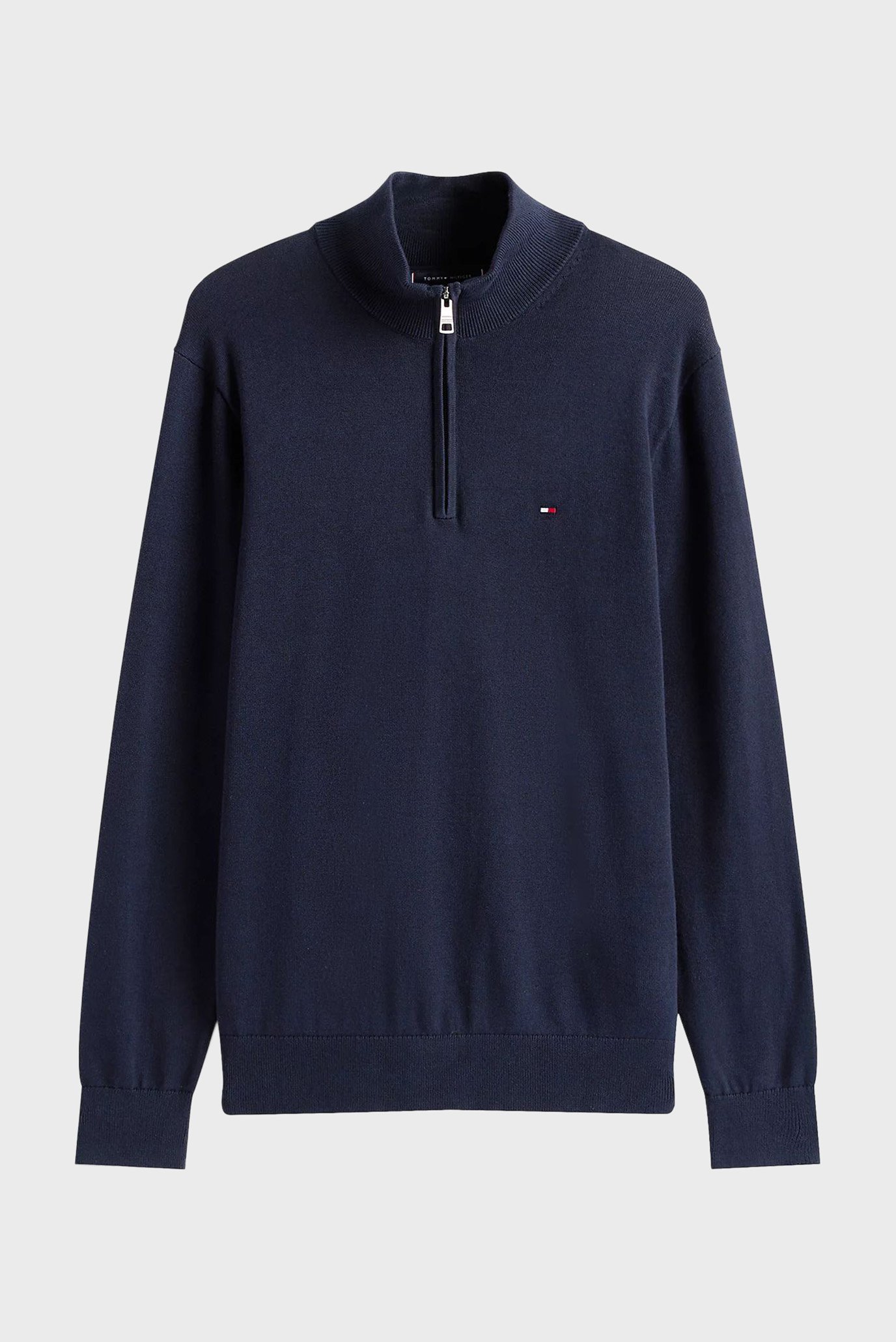 Свитер/ESSENTIAL COTTON ZIP MOCK 5