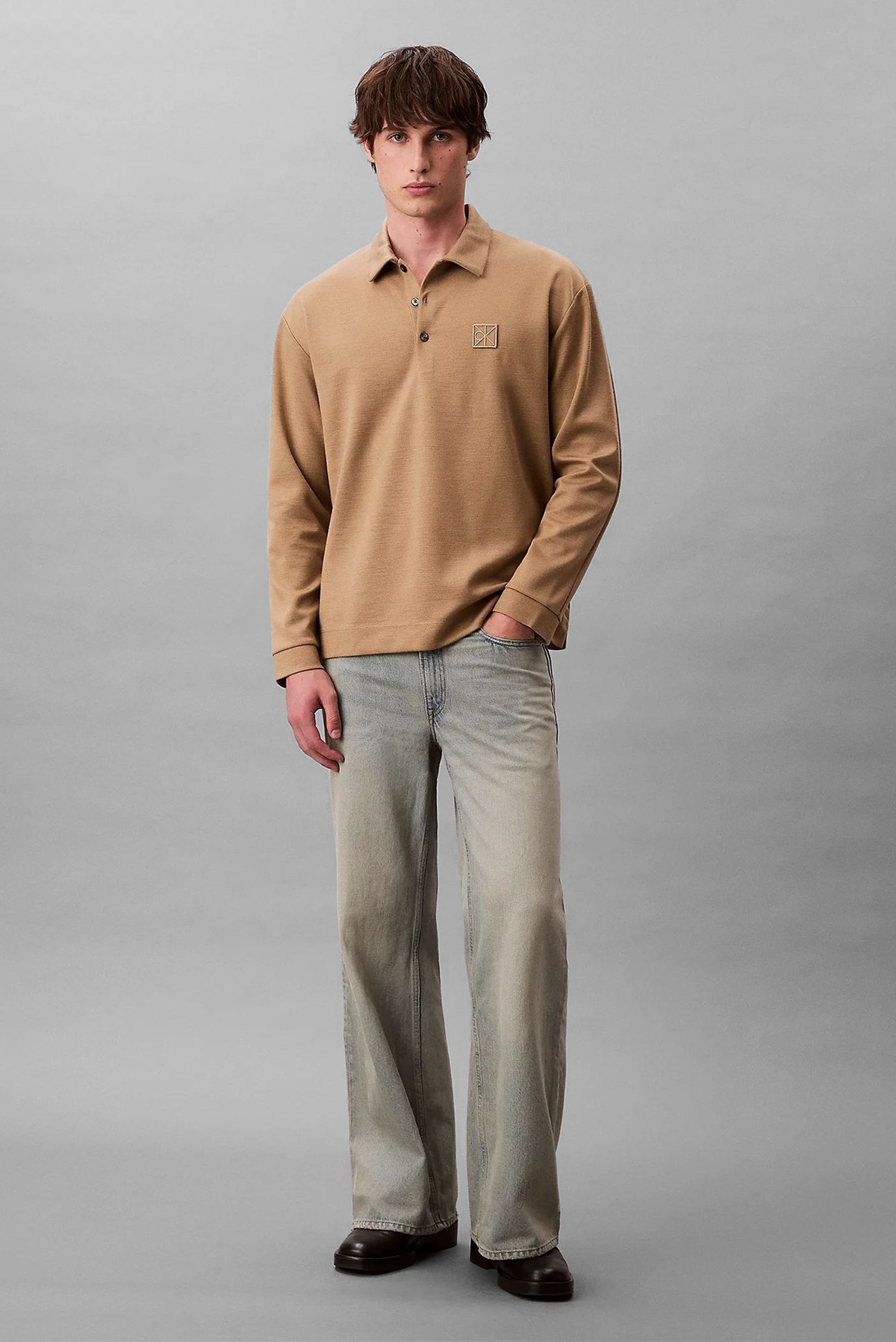 Поло с длинным рукавом LS Stretch Wool Blend Interlock 2