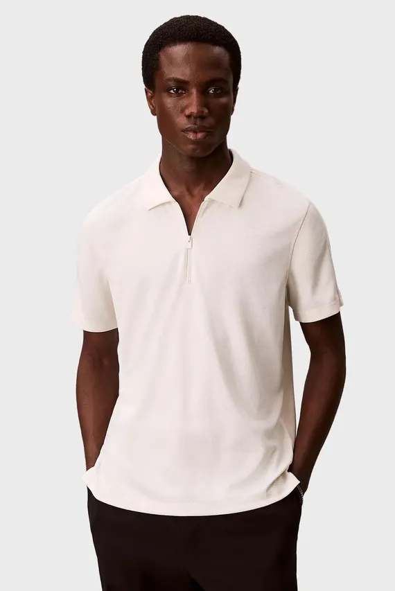 Поло SS SLIM STRETCH MESH PIQUE POLO Calvin Klein