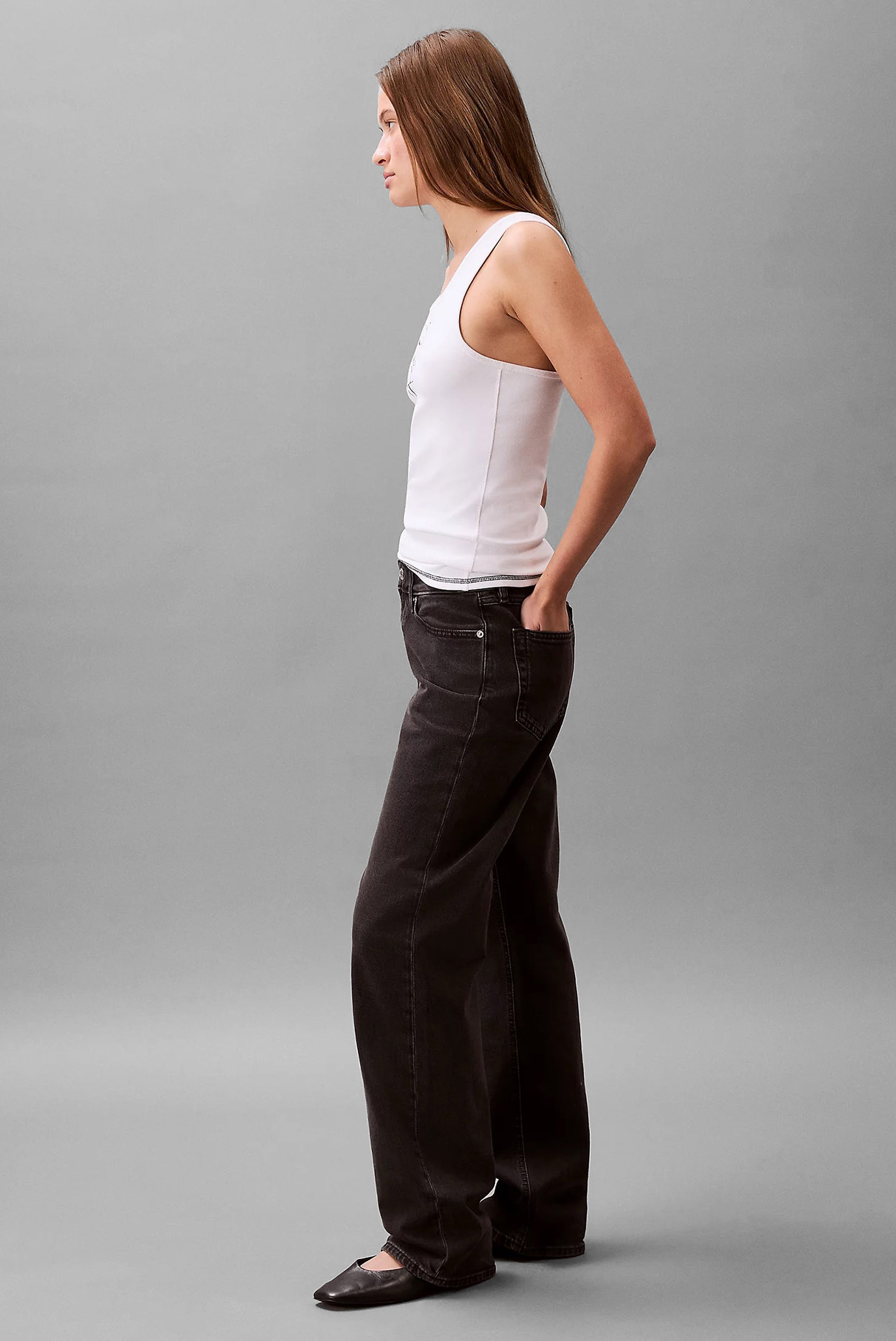 Майка SL COTTON RIB SOLID TANK 4