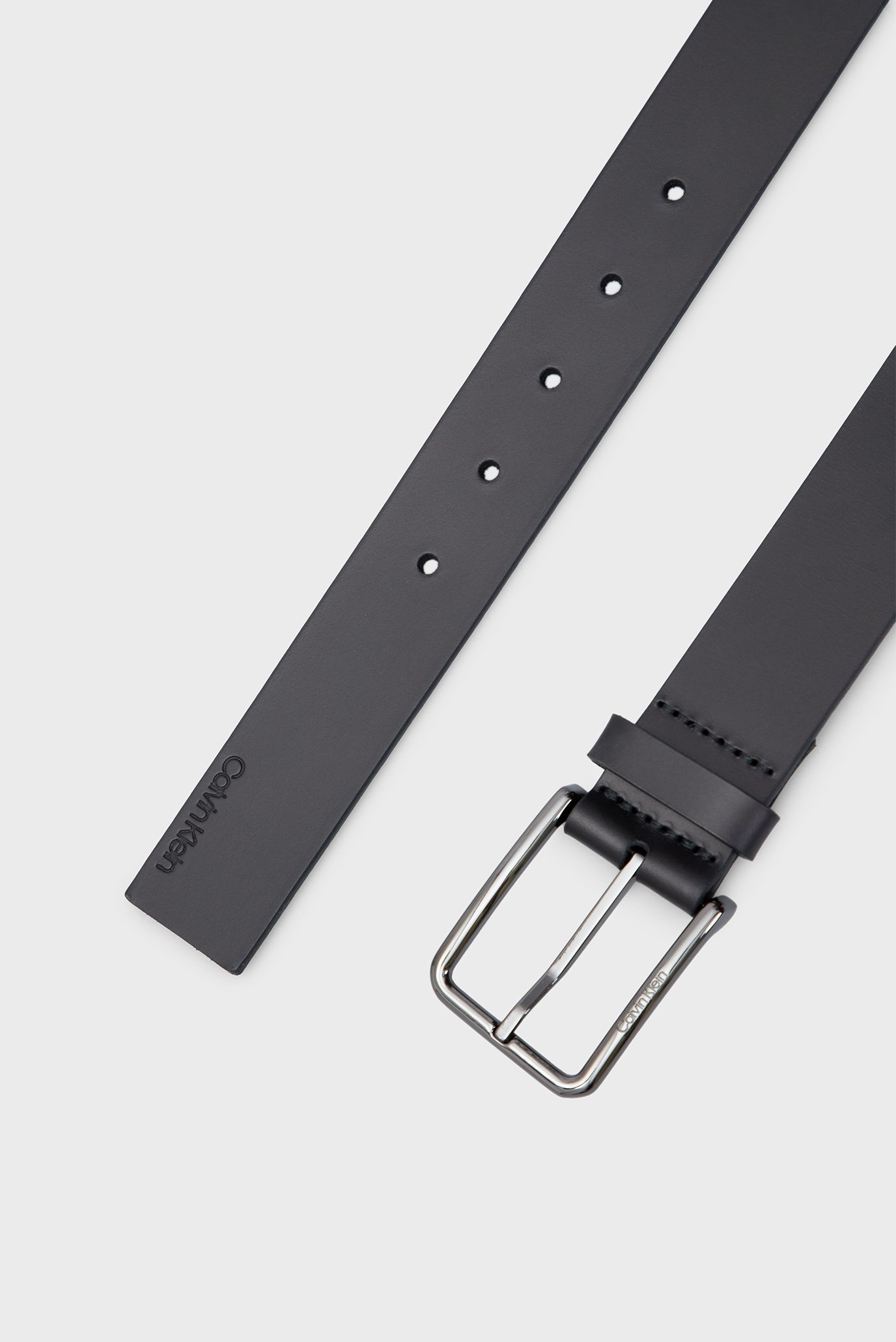 Мужской черный кожаный ремень 3