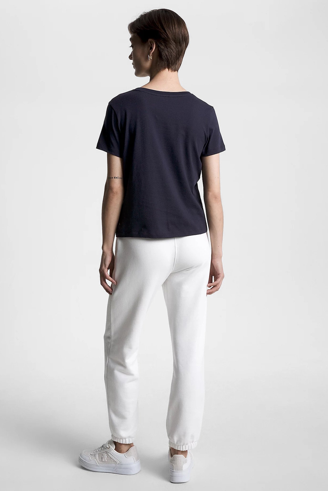 Женская темно-синяя футболка REG ROUND MD TH C-NK SS 8