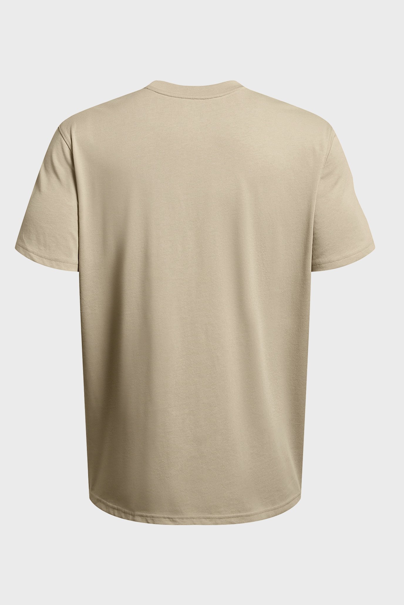Мужская бежевая футболка UA HW ARMOUR LABEL SS 5