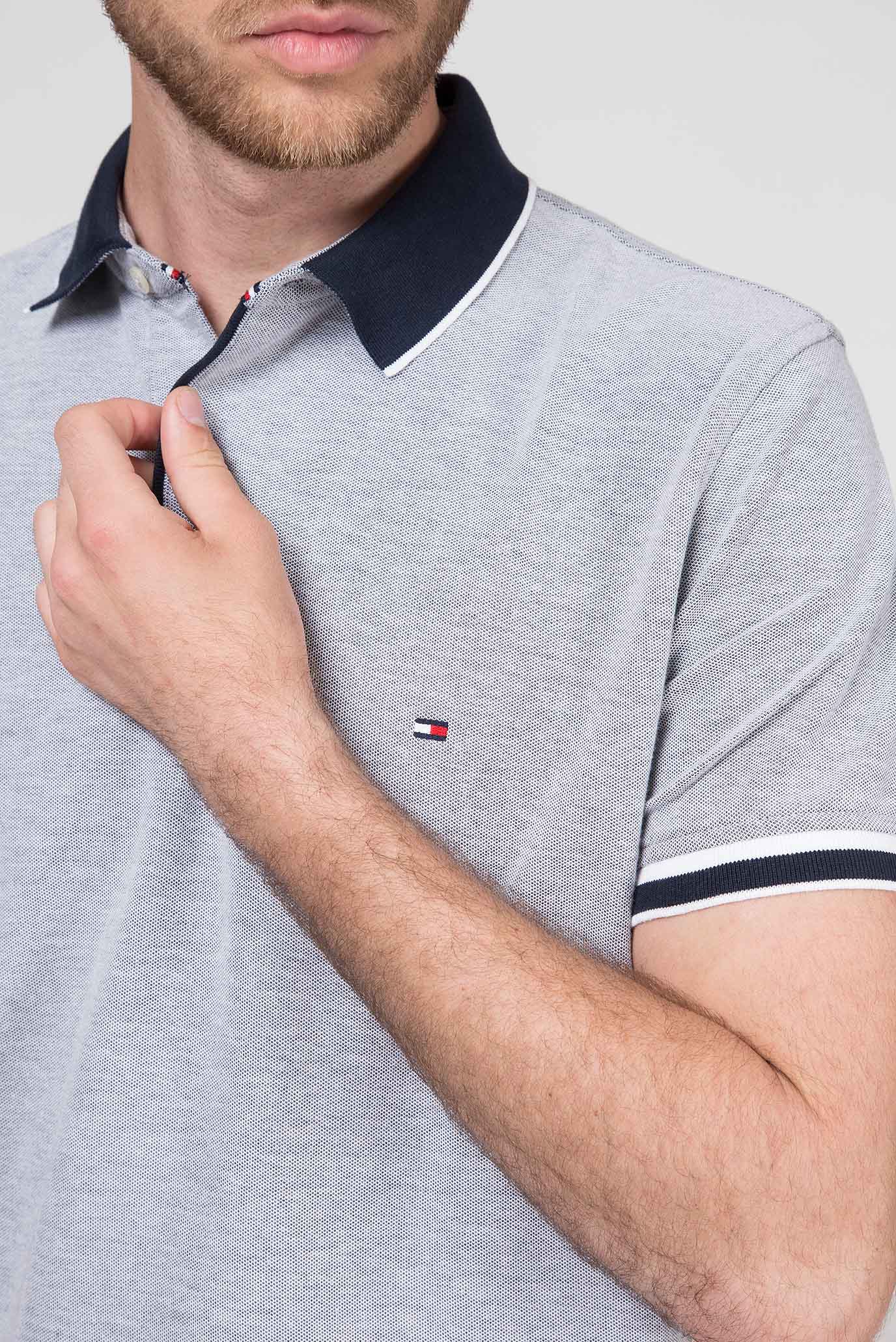 Мужское голубое поло OXFORD 9