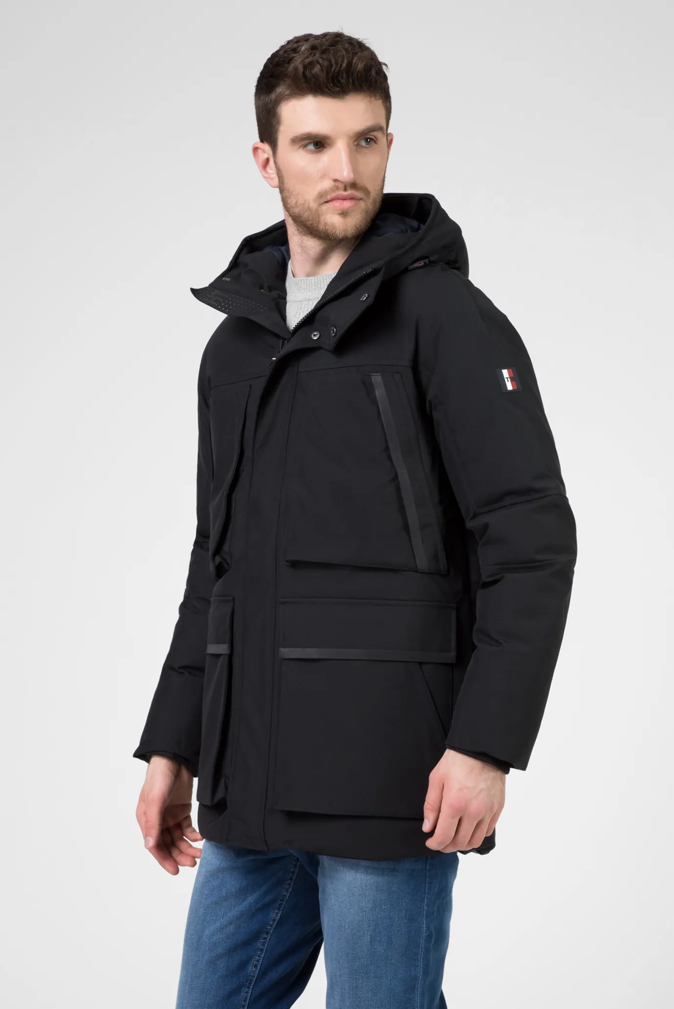 Мужская черная парка HEAVY CANVAS 7