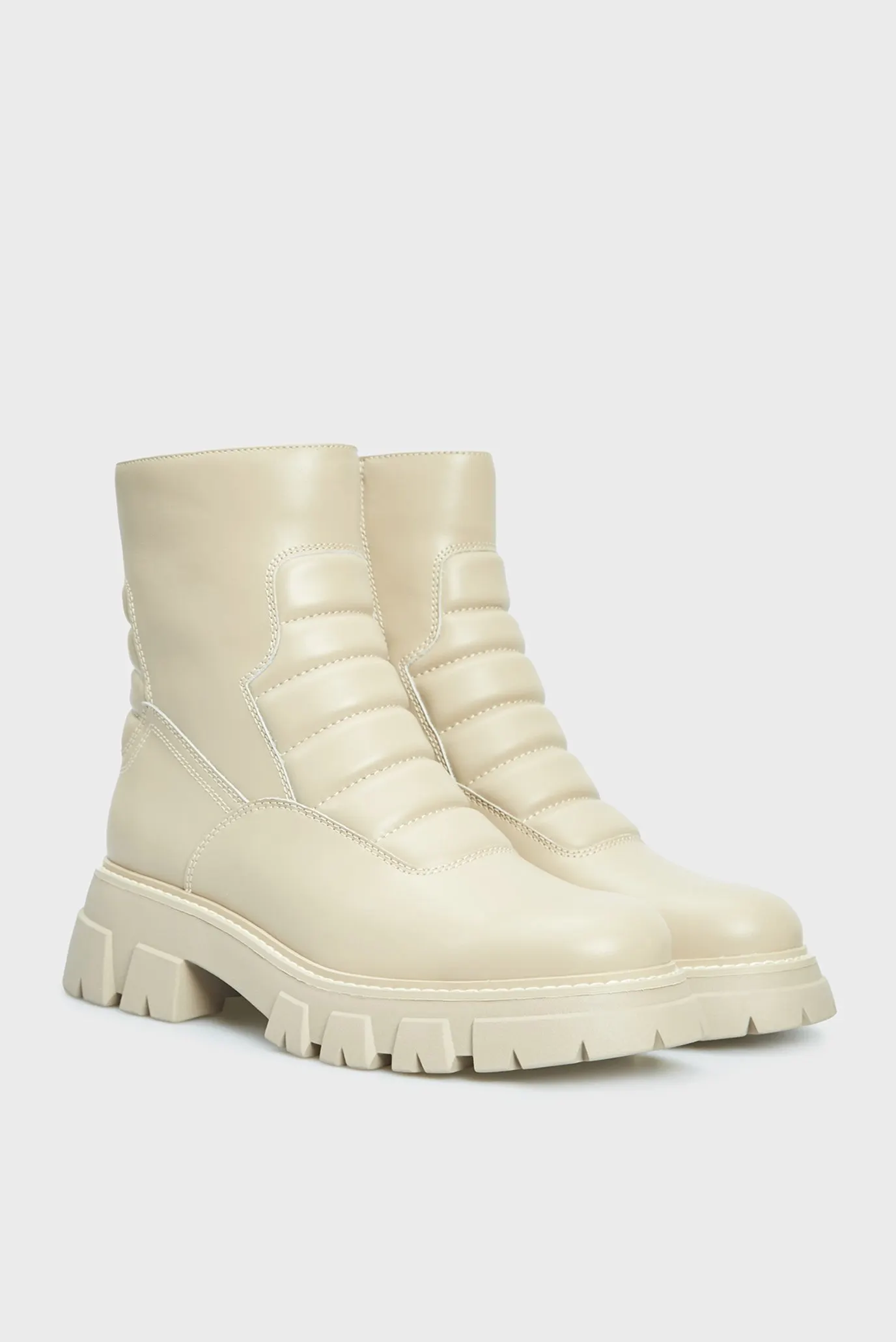 Женские бежевые кожаные ботинки Anouk 3