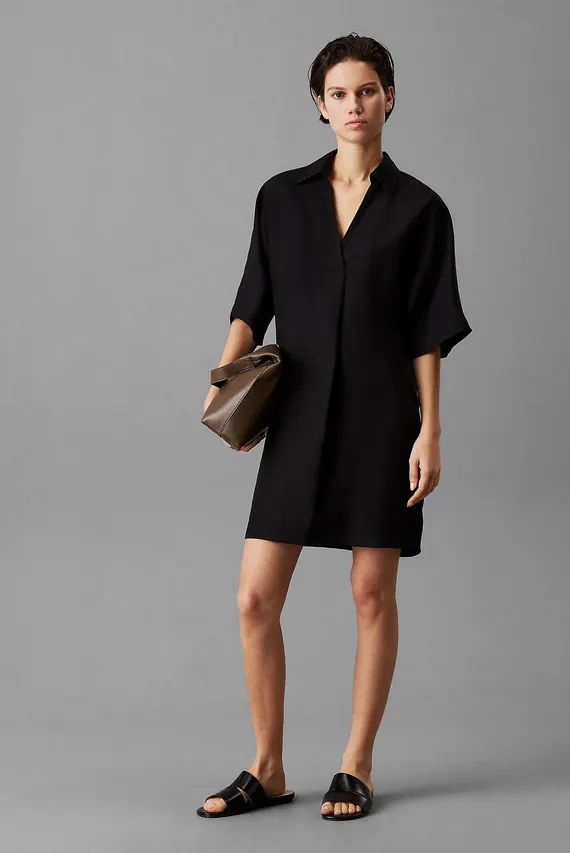 Платье LINEN BLEND HS SHIRT DRESS Calvin Klein
