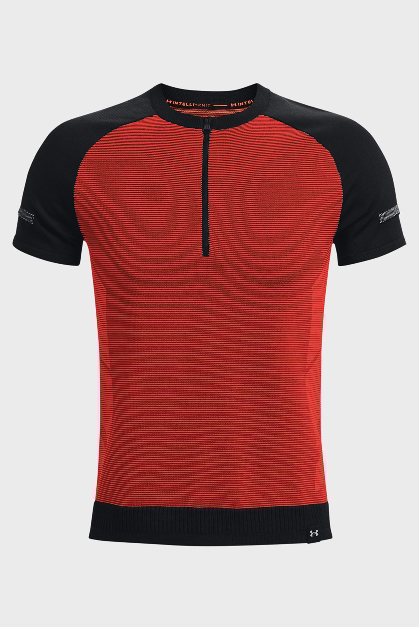 Мужская красная футболка UA IntelliKnit Half Zip SS 12