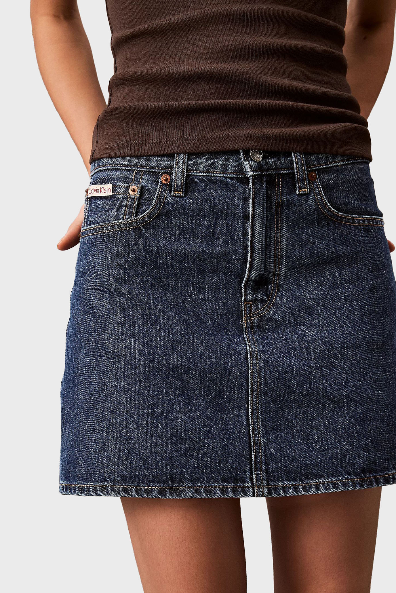 Женская темно-синяя джинсовая юбка HERO HIGH RISE MINI SKIRT 4