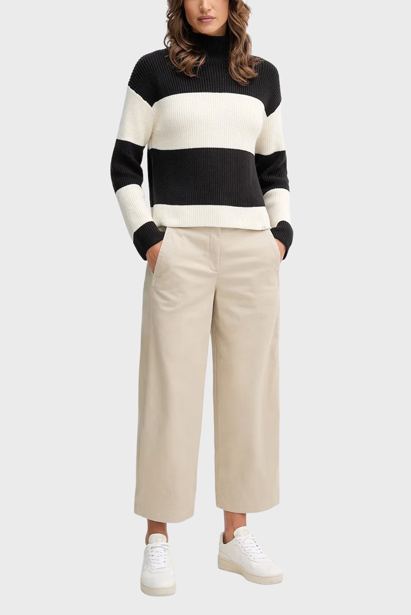 Штаны STRETCH COTTON TWILL BARREL LEG 4