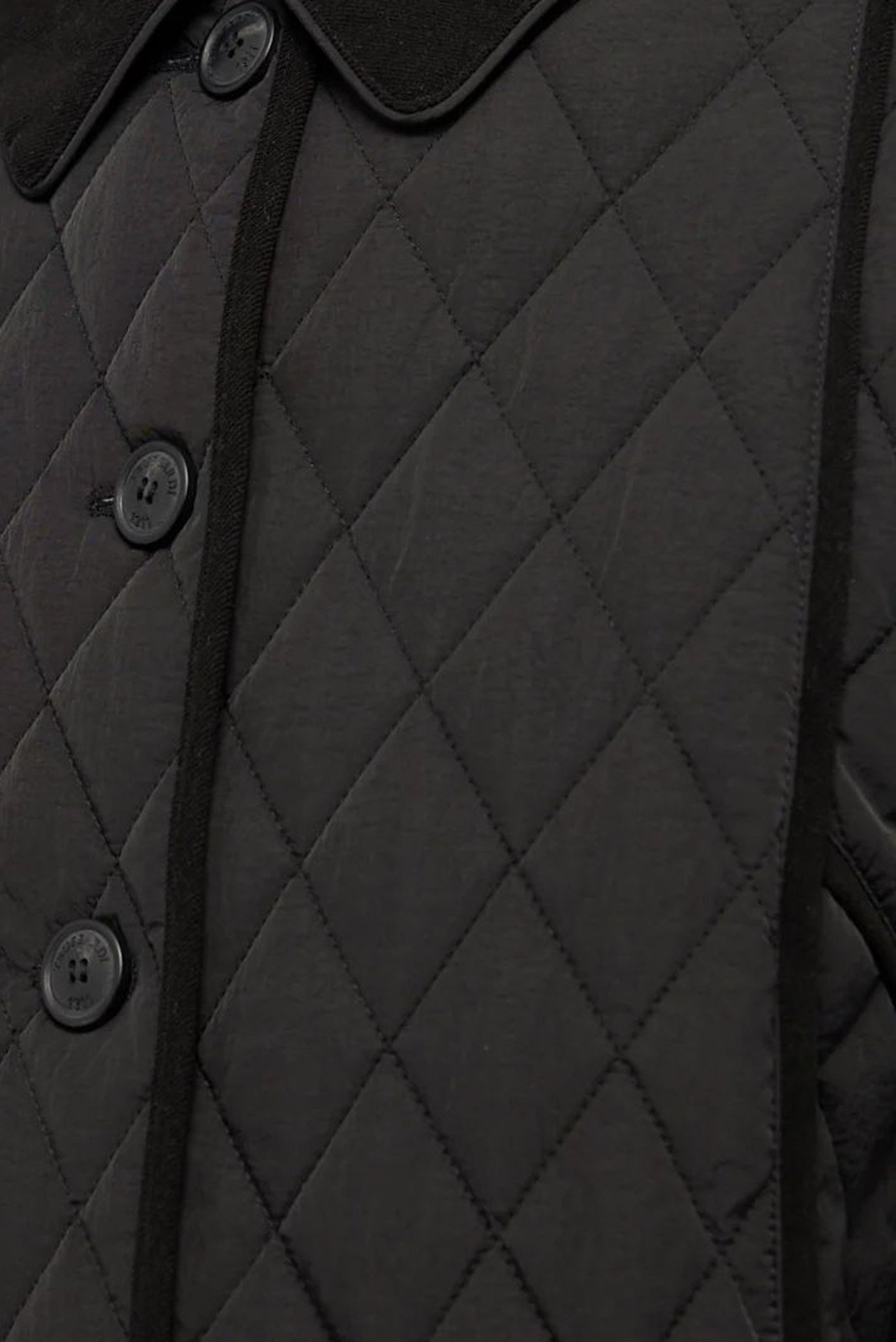 Куртка демисезонная QUILTED A-LINE CAPE WITH VELVET COLLAR - MAT NYLON 2