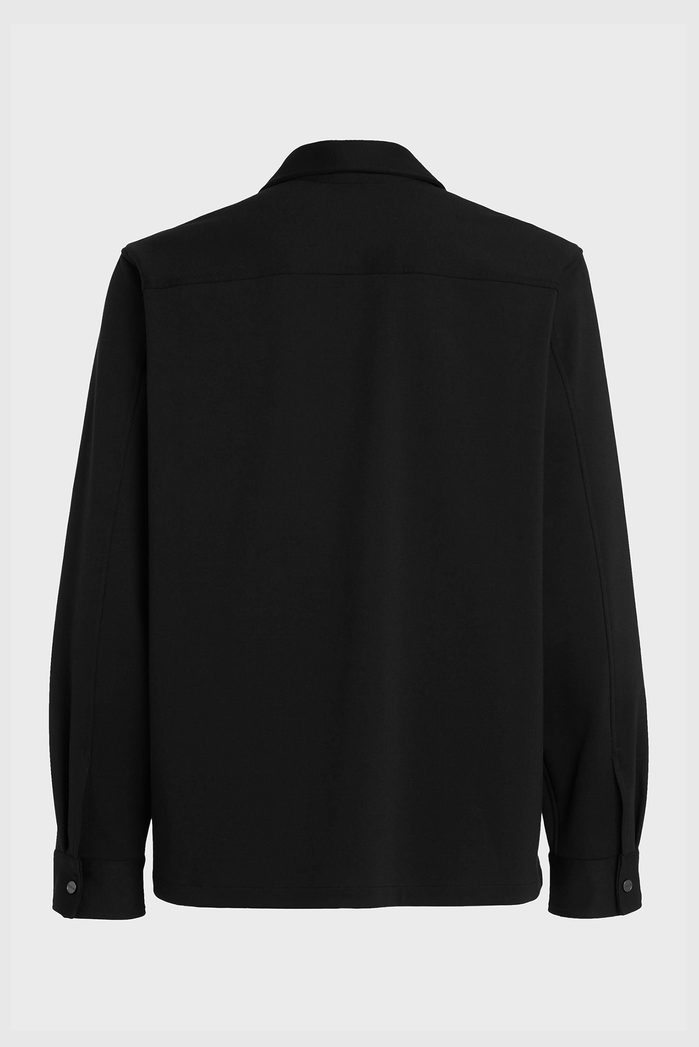 Мужская черная рубашка COMFORT KNIT OVERSHIRT 5