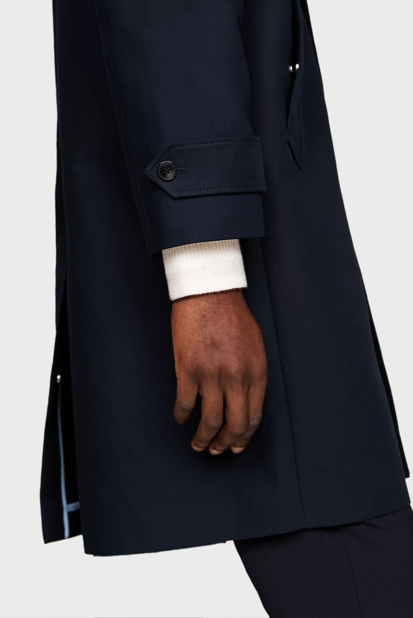 Мужское темно-синее пальто 3