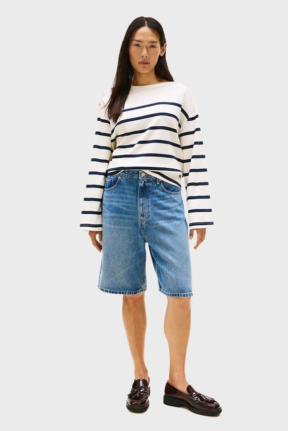 Лонгслив/LWK GOLD BUTTON BOAT-NK LS TEE