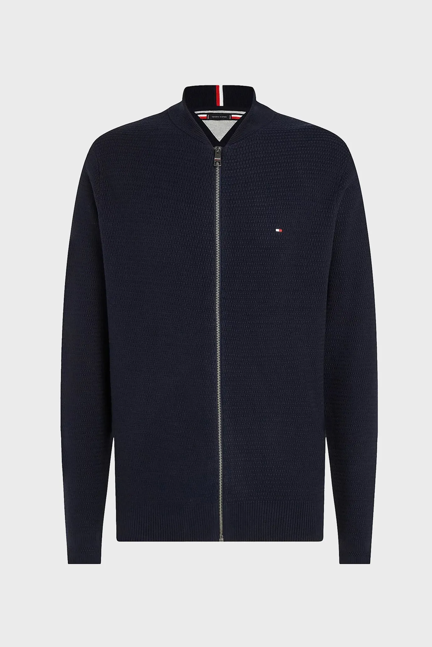 Мужской темно-синий кардиган INTERLACED BASEBALL ZIP THROUGH 5