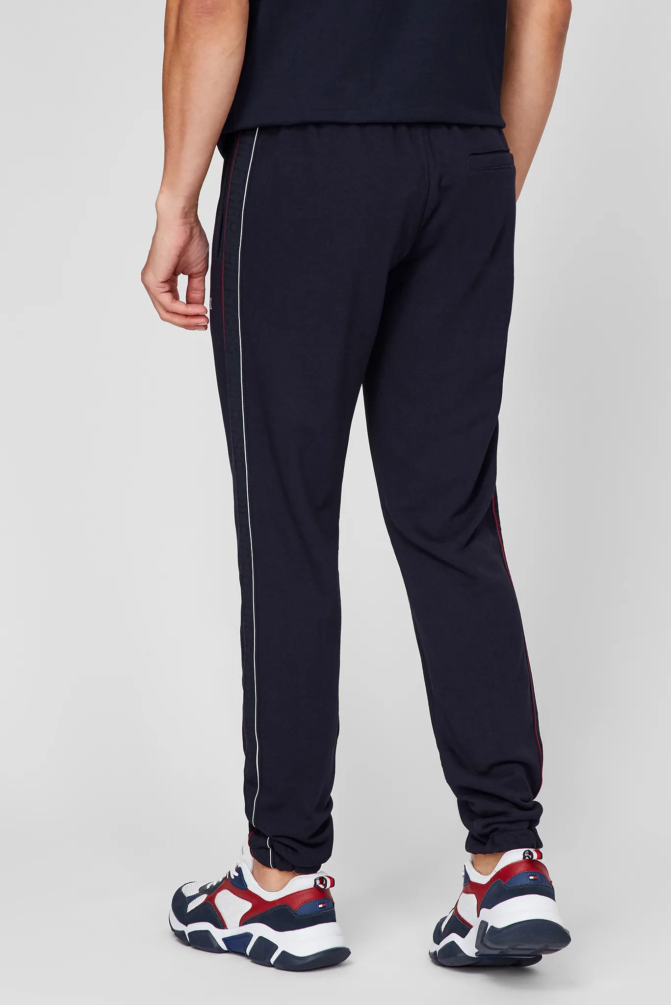 Мужские темно-синие спортивные брюки 4