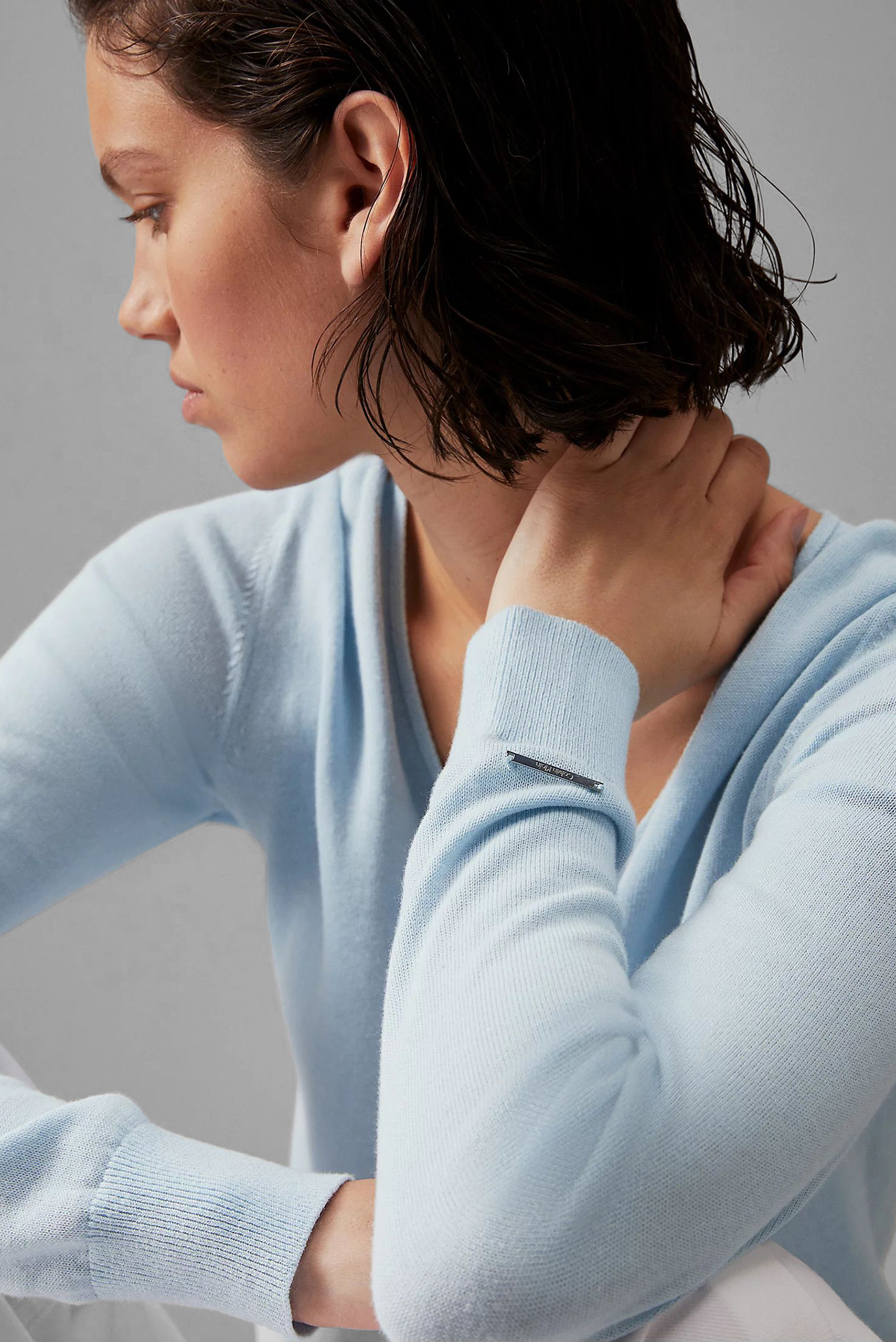 Свитер COTTON SILK V-NECK SWEATER 4