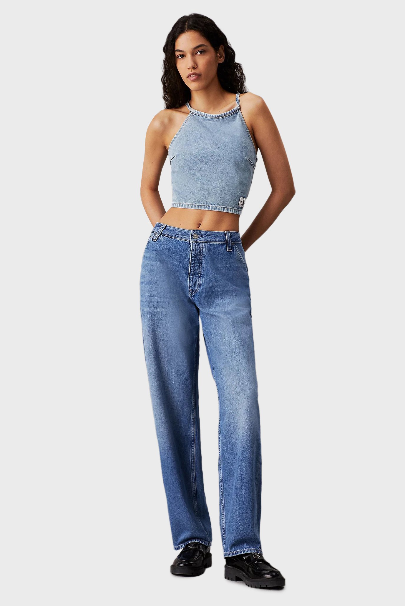 Женские синие джинсы 90'S STRAIGHT HAMMER LOOPCalvin Klein Jeans Женские синие джинсы 90'S STRAIGHT HAMMER LOOP 2