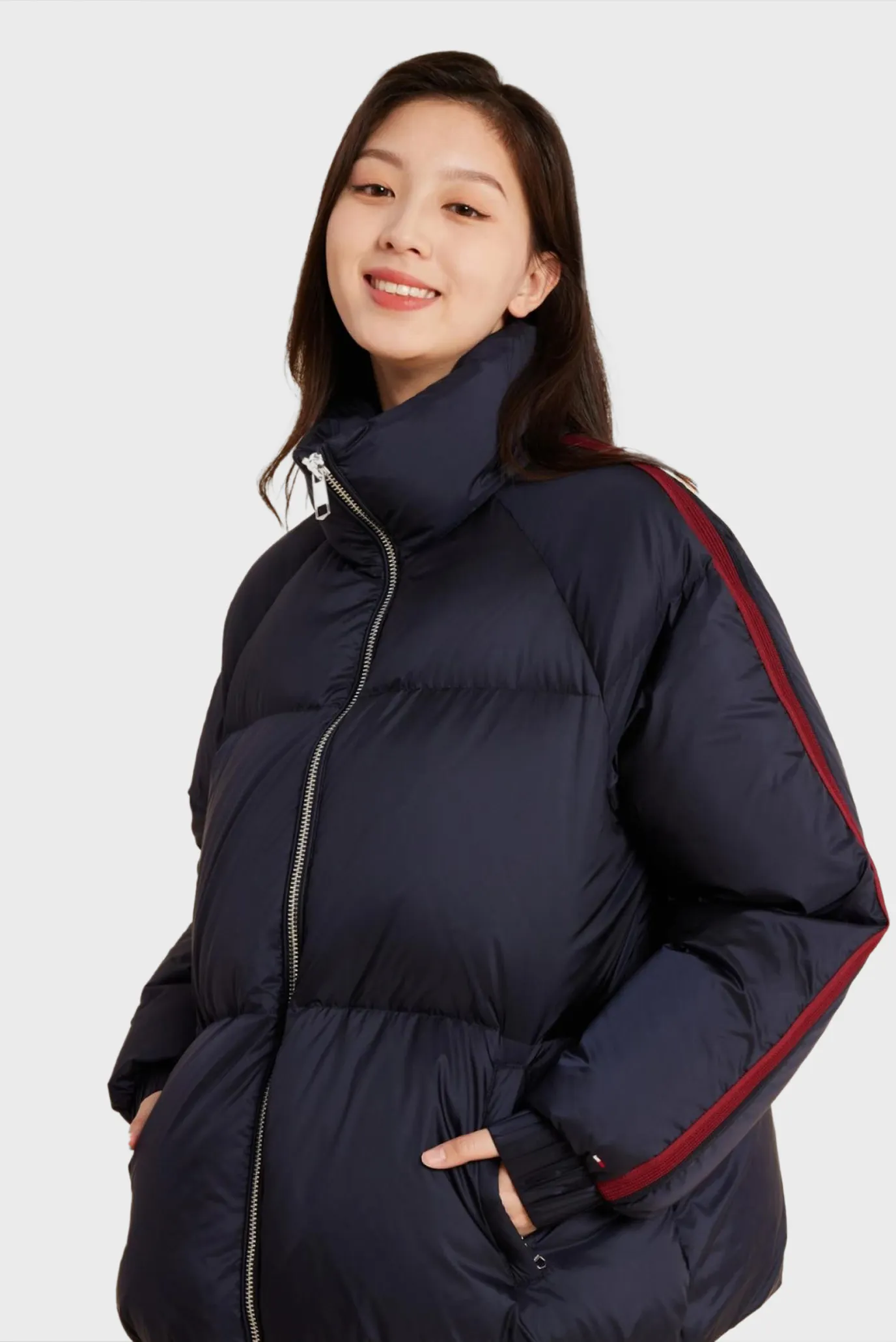 Женский темно-синий пуховик MODERN GS PUFFER  DOWN JACKET 7
