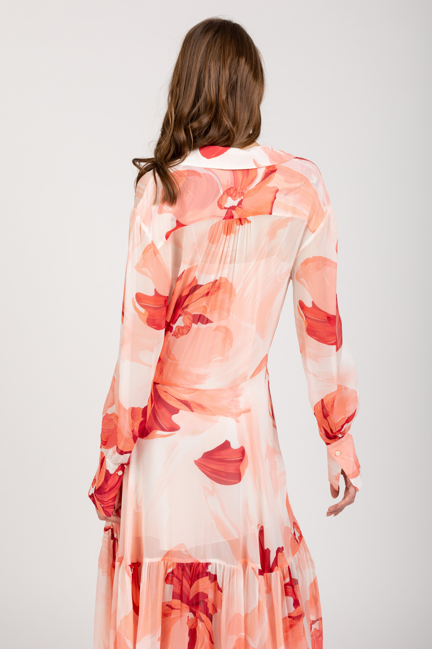 Платье THL FLORAL MIDI SILK SHIRT DRESS 3