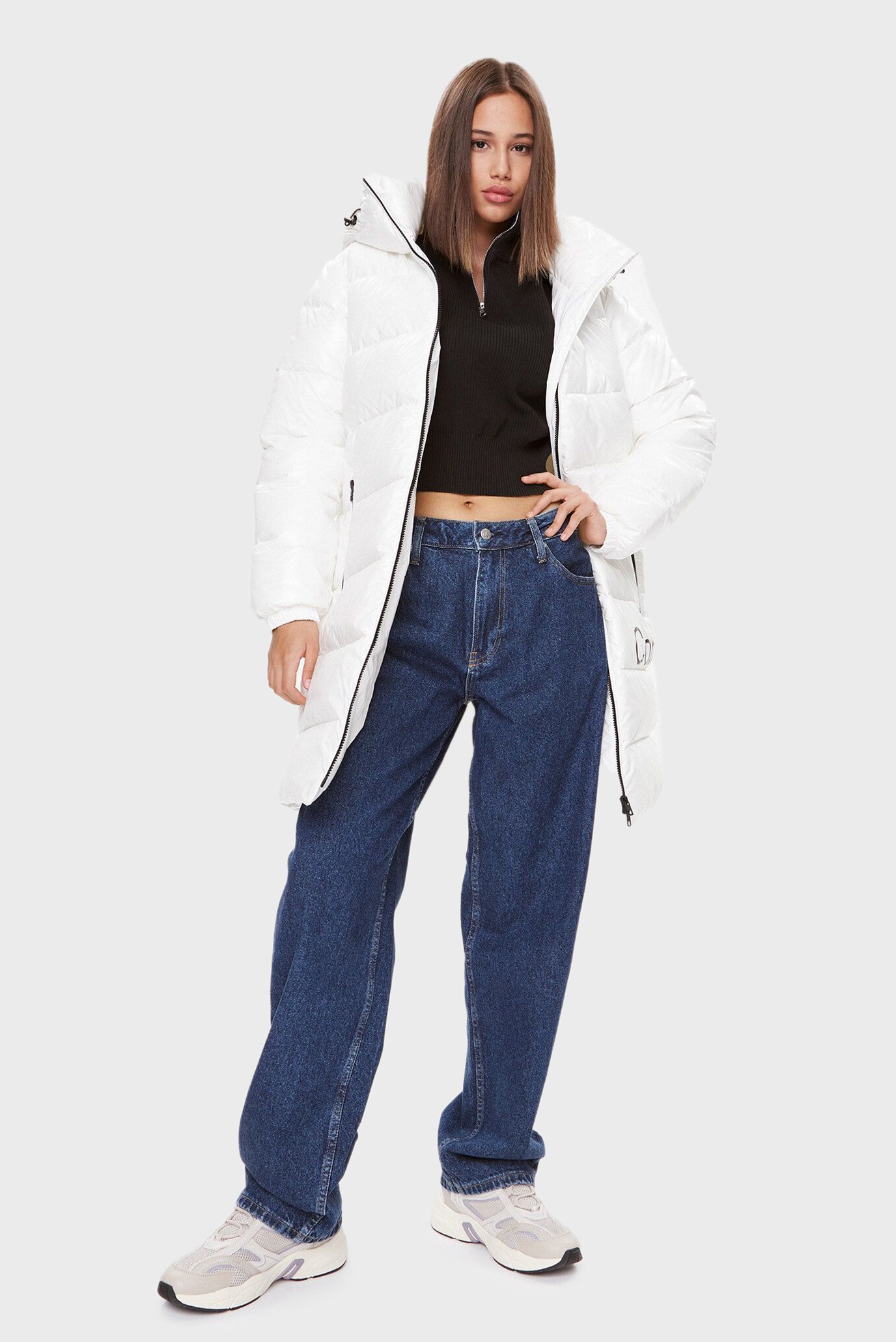 Куртка зимняя SHINY LONG FITTED JACKET Calvin Klein Jeans Куртка зимняя SHINY LONG FITTED JACKET 2