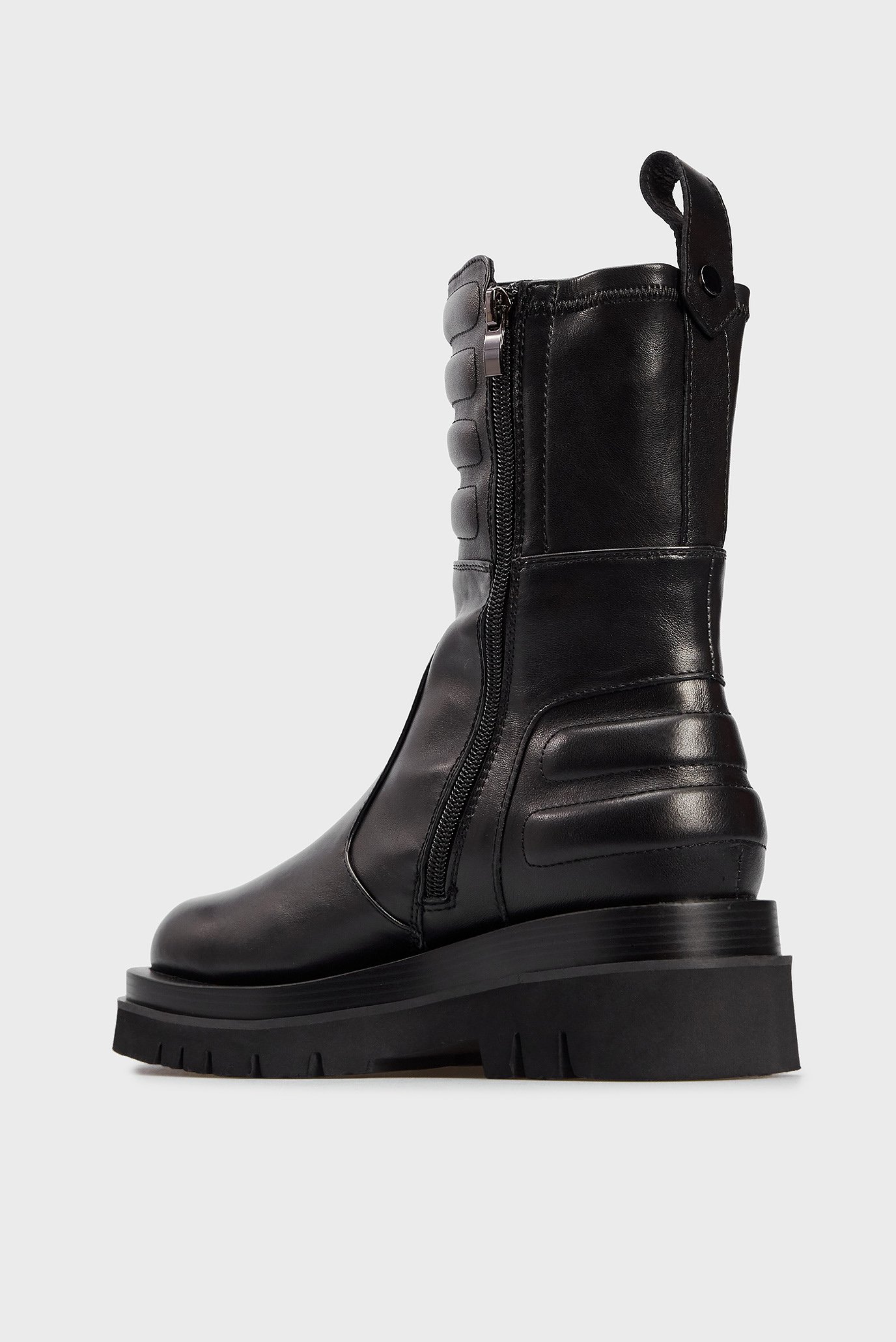 Женские черные кожаные ботинки Teresinha 10