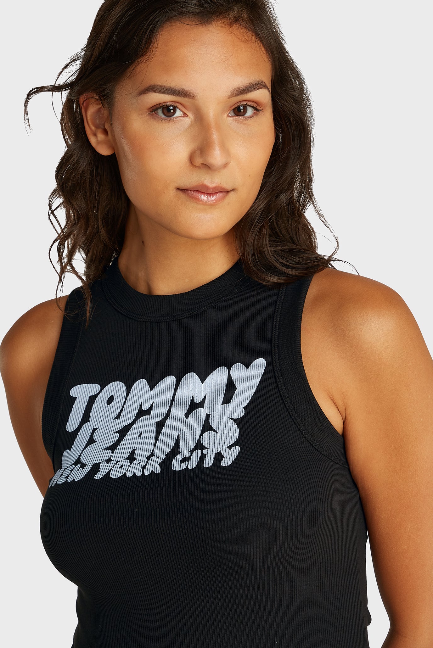 Женская черная майка 4