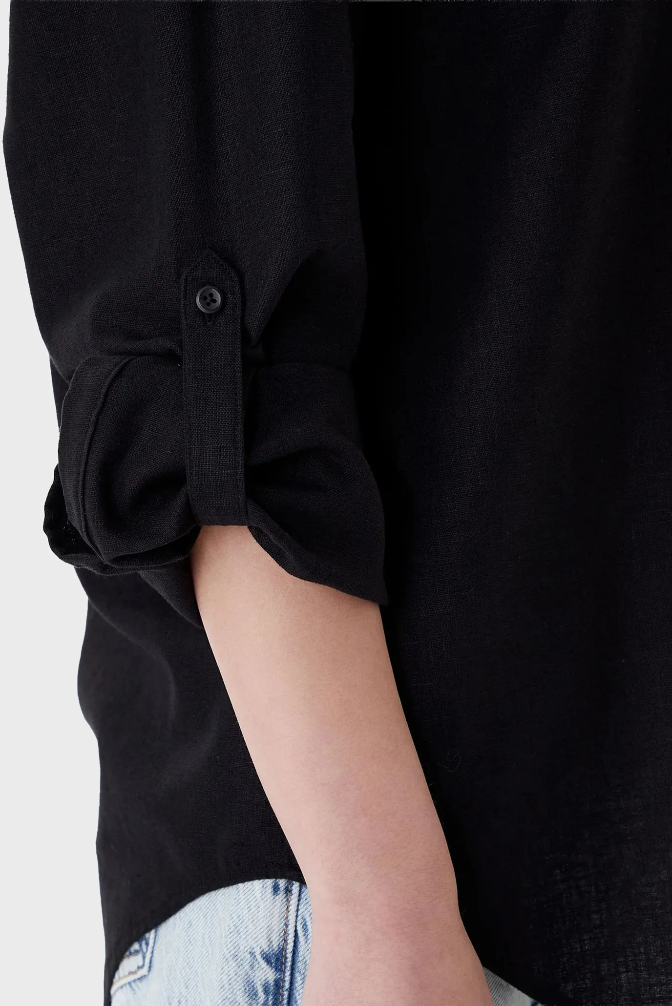 Рубашка Cotton Linen Roll Tab Shirt 4