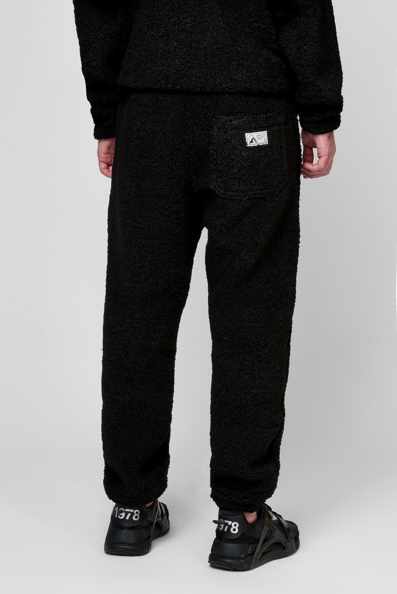 Мужские черные спортивные брюки P-CALTON-TEDDY 4