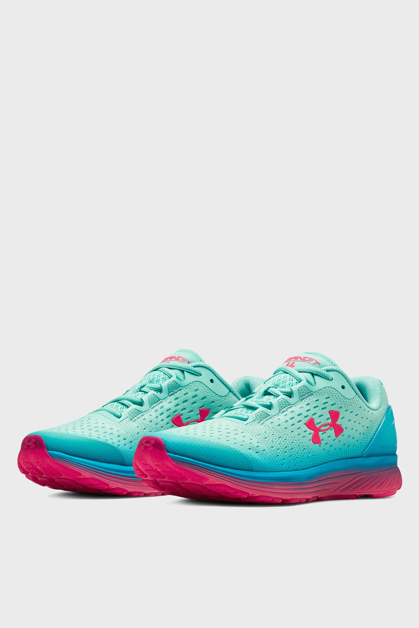 Детские бирюзовые кроссовки UA GGS Bandit 4 NG 2