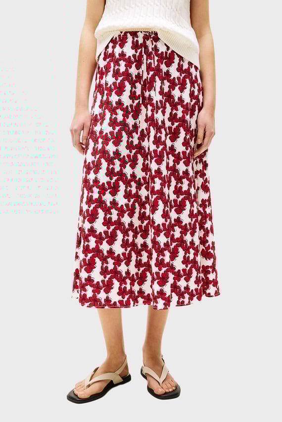 Юбка/TEXTURED MIDI BIAS SKIRT