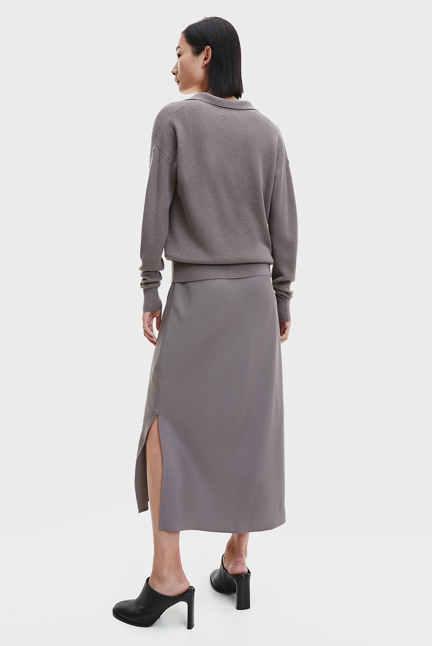 Свитер RIB OPEN NECK SWEATERCalvin Klein Свитер RIB OPEN NECK SWEATER 9