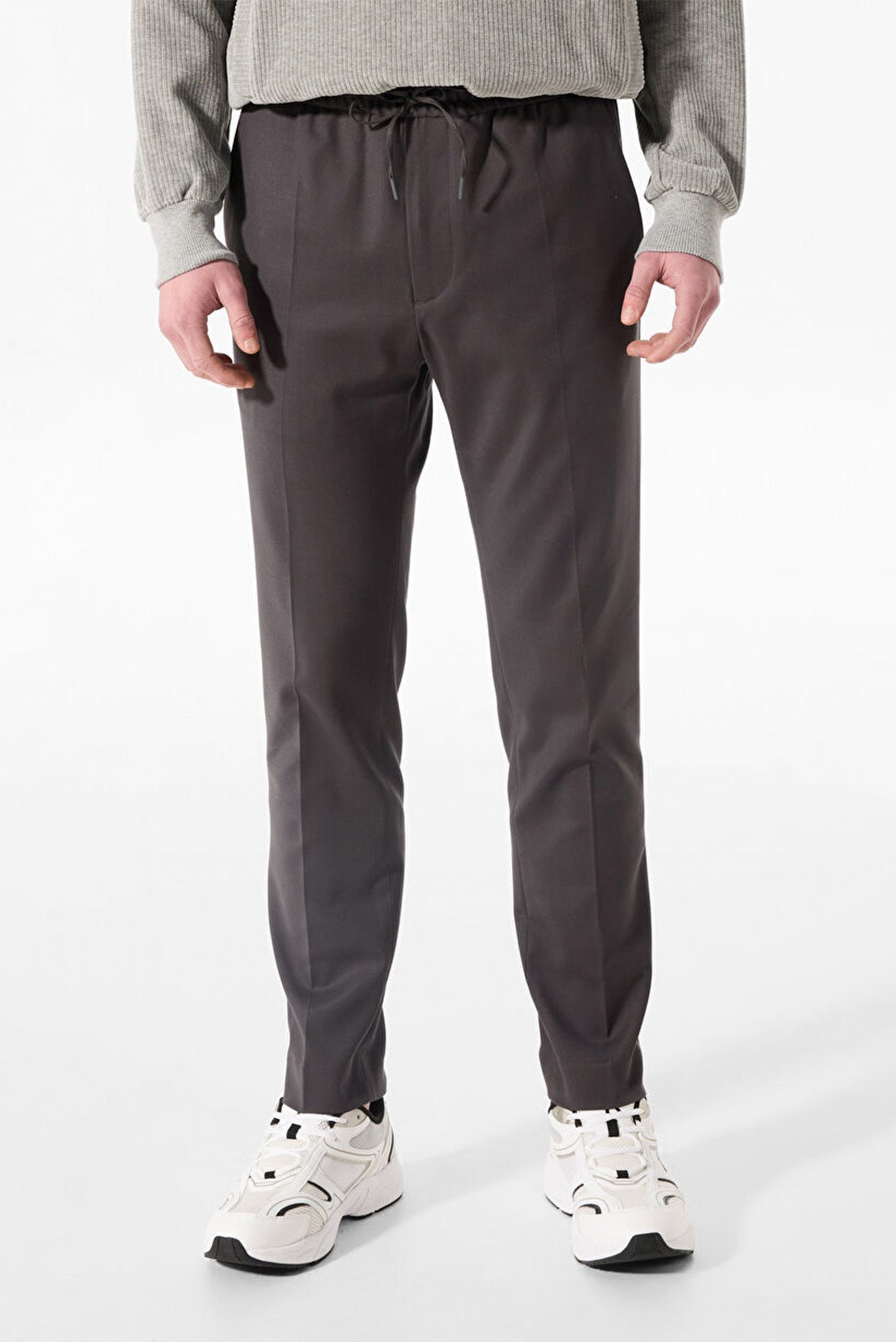 Штаны COTTON VISCOSE TAPERED JOGGER 1