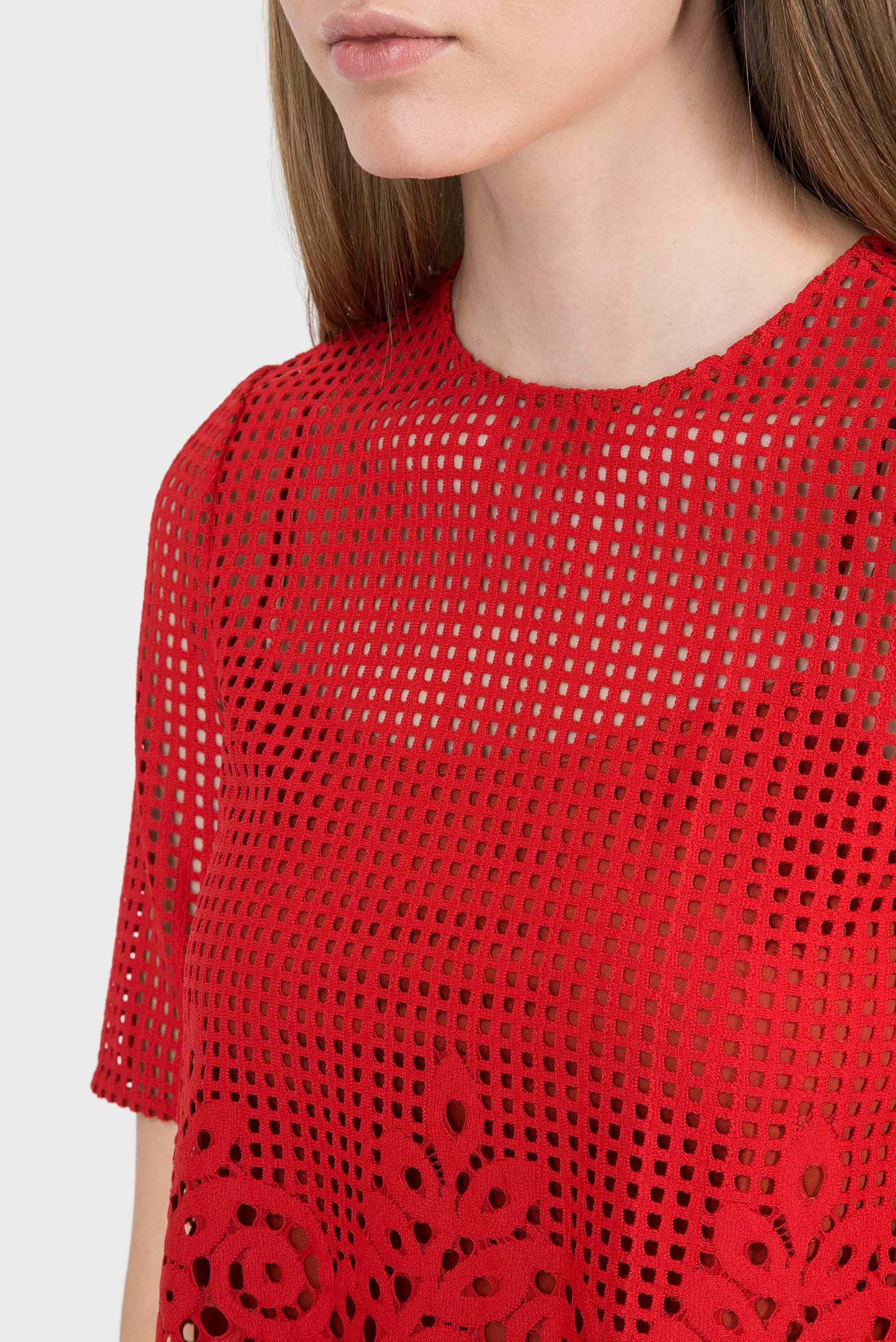 Женская красная блуза 9