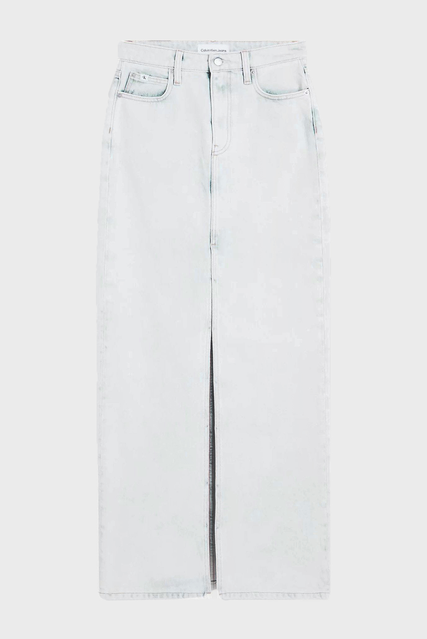 Юбка FRONT SPLIT MAXI DENIM SKIRT 6