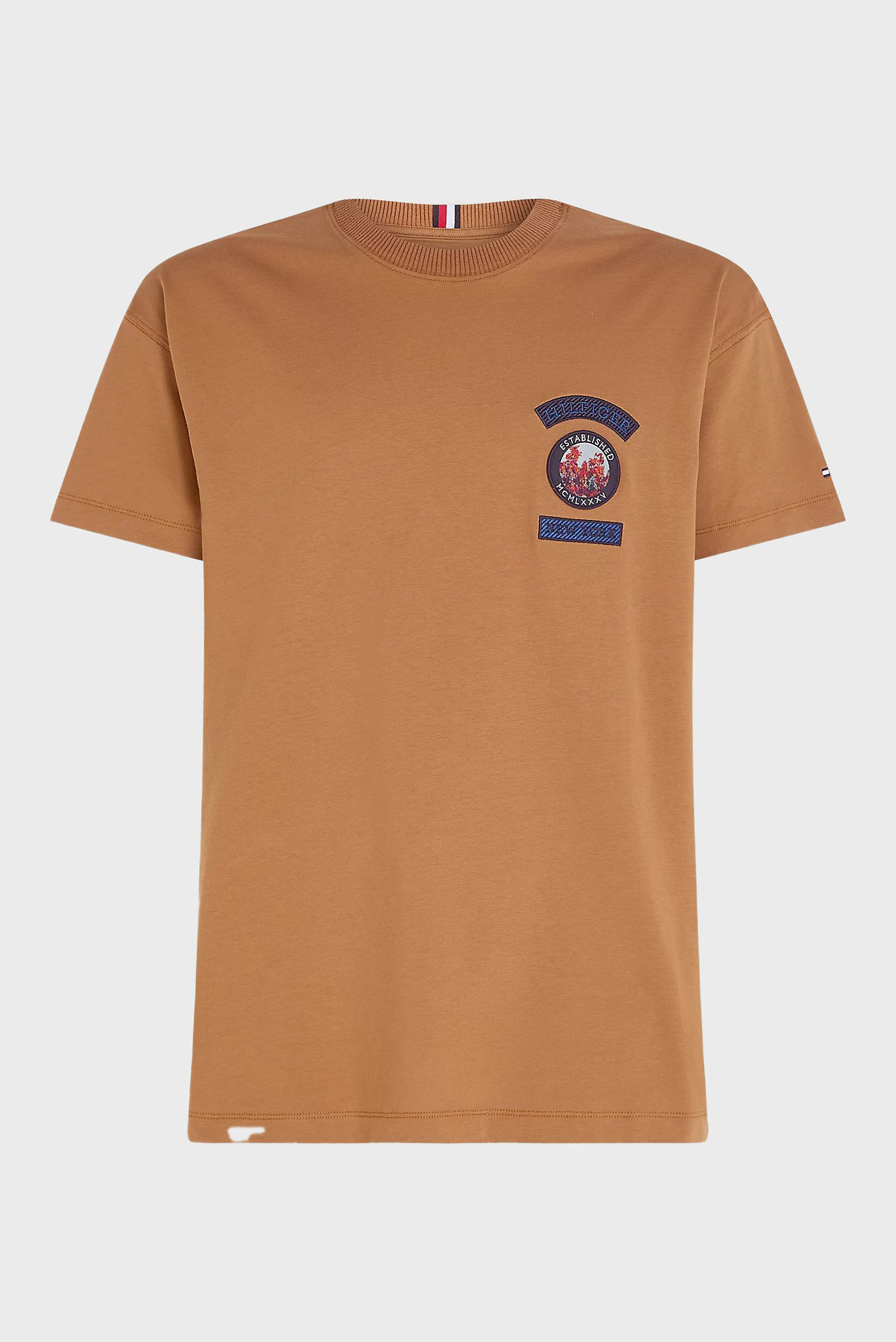 Мужская коричневая футболка MOUNTAIN MULTI BADGE TEE 5
