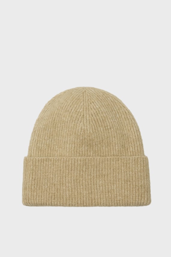 Женская бежевая шапка ESSENTIAL FLAG FUZZY BEANIE