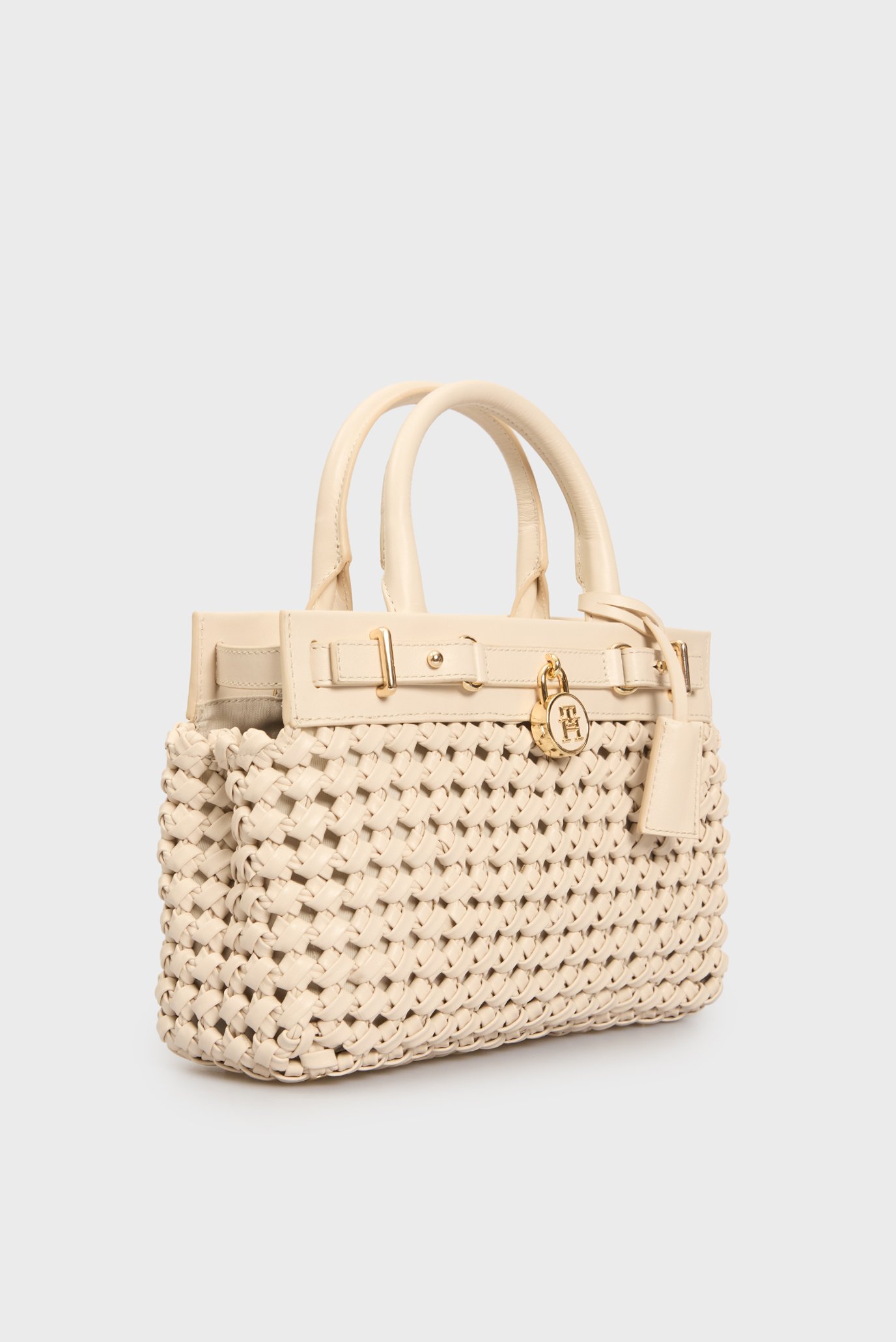 Женская белая кожаная сумка AMERICAN ICON MINI TOTE LE WO 3