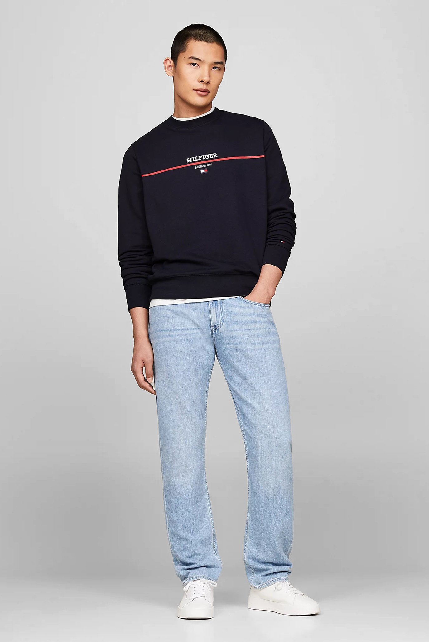 Свитшот HILFIGER STRIPE TERRY SWEATSHIRT 2