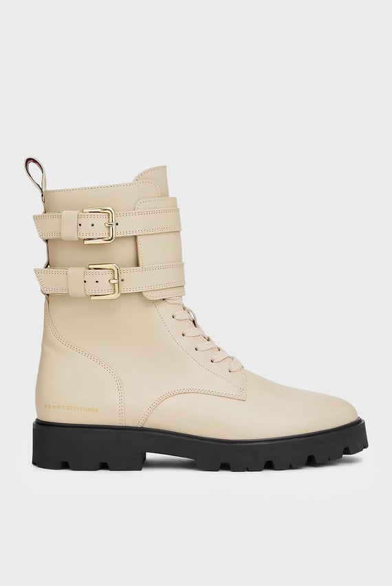 Ботинки TOMMY HILFIGER LTHR BIKER LACEUP